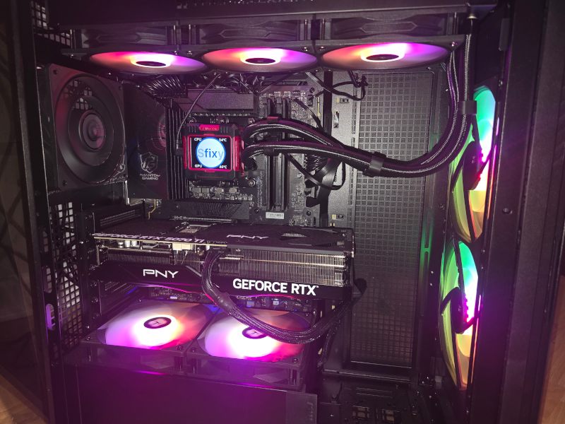 Balanced custom PC build with proper cooling, airflow, and component selection