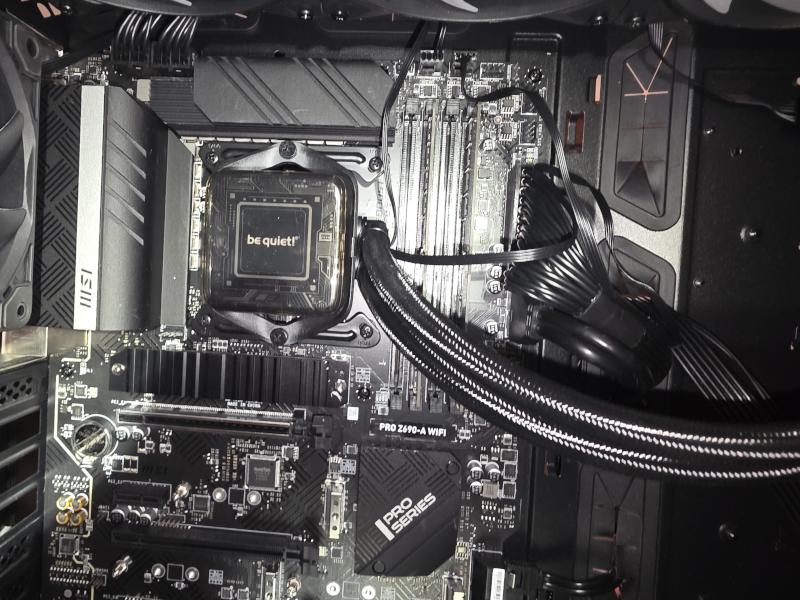 MSI Z690 motherboard inside high-end gaming PC in Boca Raton