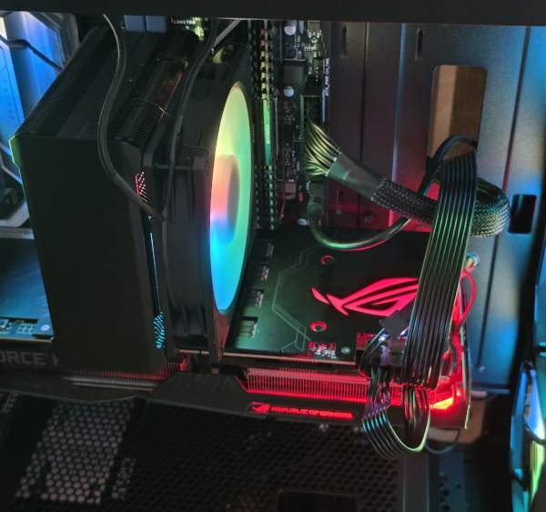 gaming pc repaired after motherboard replacement caused by failing PSU